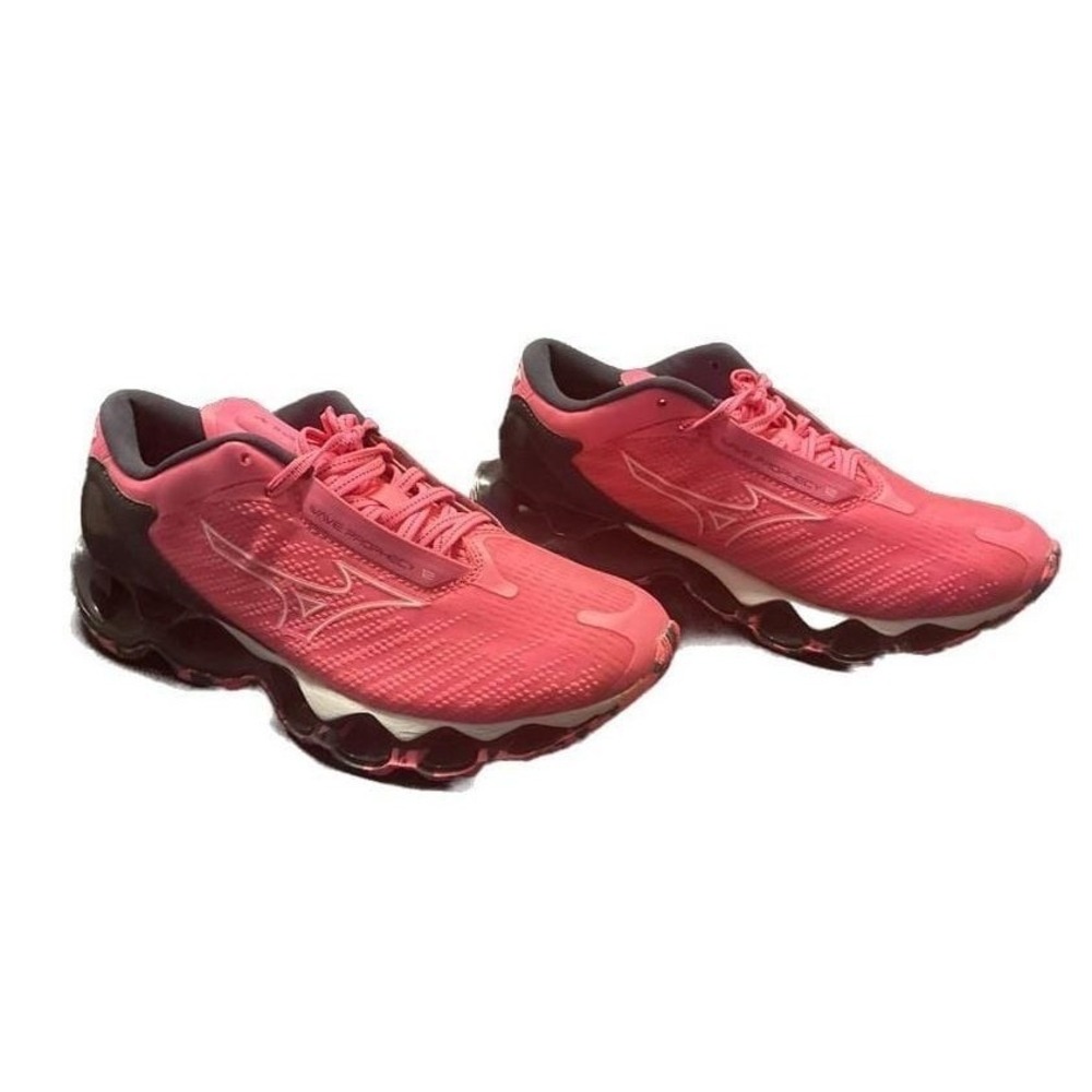 Mizuno Wave Prophecy 12 Womens Size 9 Pink Black Running Shoes J1GD2300-74 - Picture 5 of 11
